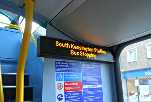 London Bus Stop Sign