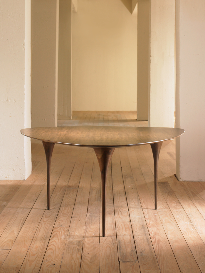 Would your mother-in-law be happy, nay honoured, nay awe struck to be seated at such a dining table? I think she would. Get thee to Decorex! Julian Chichester, Viggo Dining Table in Firmdale Grey Oak.