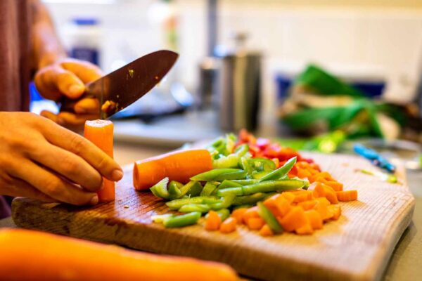 Chopped veggies